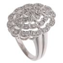 18ct White Gold 0.30ct Brilliant Cut Diamond Cluster Ring