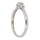 9ct White Gold 0.33ct Brilliant Cut Diamond Trilogy Ring