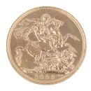 1909 Edward VII Large Head UK Full Sovereign Coin