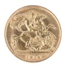 1914 George V Large Head UK Half Sovereign Coin