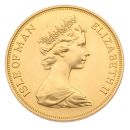 1973 Elizabeth II Decimal Portrait Isle Of Man Double Sovereign Coin