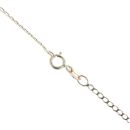 9ct Yellow Gold Cubic Zirconia and Created Sapphire Seahorse Pendant and Curn Chain 18"