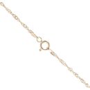 9ct Yellow Gold 0.03ct Diamond and Mystic Topaz Pendant and Chain 18"