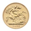 1896 Victoria Old Head UK Half Sovereign Coin
