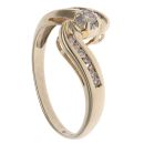 9ct Yellow Gold 0.20ct Brilliant Cut Diamond Solitaire Ring