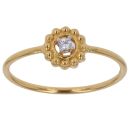 22ct Yellow Gold Cubic Zirconia Granulation Ring