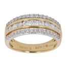 18ct Yellow Gold 0.72ct Brilliant Cut Diamond Fancy Ring