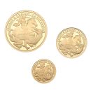 2021 George & The Dragon 200th Anniversary Alderney Sovereign Fractional Set of 3 Coins Boxed with Proof