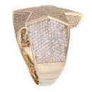 9ct Yellow Gold Cubic Zirconia Star Fancy Ring