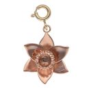 9ct Yellow and Rose Gold Daffodil Clogau Pendant