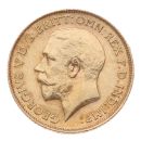 1913 George V Large Head UK Half Sovereign Coin