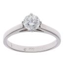 14ct White Gold 0.71ct Brilliant Cut Diamond Solitaire Ring
