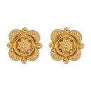 22ct Yellow Gold Flower Stud Earrings