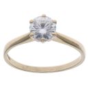 9ct Yellow Gold Moissanite Single Stone Ring