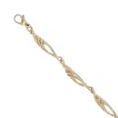 9ct Yellow Gold Fancy Bracelet 7"