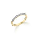9ct Yellow Gold 0.25ct Natural Diamond micro setting eternity ring