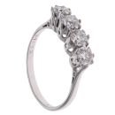 9ct White Gold 1.40ct Brilliant Cut Four Stone Fancy Ring