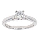 9ct White Gold 0.50ct Diamond Solitaire Ring