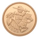 2005 Elizabeth II Fourth Portrait Full Sovereign Coin