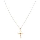 9ct Yellow Gold Crucifix Pendant and Chain 18"