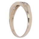9ct Yellow Gold Cubic Zirconia and Sapphire Ring