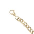 9ct Yellow Gold Patterned Belcher Bracelet 8.5"