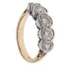 18ct Yellow Gold 1.75ct Brilliant Cut Diamond Five Stone Ring