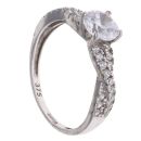 9ct White Gold Cubic Zirconia Ring