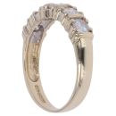 9ct Yellow Gold Moissanite Five Stone Ring