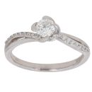 18ct White Gold 0.43ct Brilliant Cut Diamond Solitaire Ring