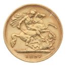 1897 Victoria Jubilee Head UK Half Sovereign Coin