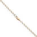 9ct Yellow Gold Cubic Zirconia Double Curb Chain 20"
