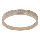 18ct Yellow Gold 0.25ct Brilliant Cut Diamond Half Eternity Ring