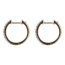 9ct Yellow Gold 0.22ct Brilliant Cut Lab Grown Diamond Hoop Earrings