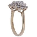 9ct Yellow Gold Cubic Zirconia Cluster Ring