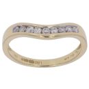 18ct Yellow Gold 0.25ct Brilliant Cut Diamond Wishbone Ring