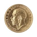 1912 George V Large Head UK Half Sovereign Coin