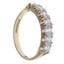9ct Yellow Gold Cubic Zirconia Eternity Ring