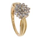 18ct Yellow Gold 0.50ct Brilliant Cut Diamond Cluster Ring