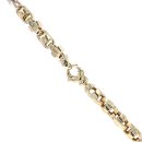 14ct Yellow and White Gold Chain 24"