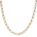 9ct Yellow Gold Patterned Belcher Chain 24"