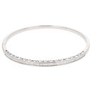 18ct White Gold 1.00ct Baguette Cut Diamond Bangle