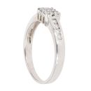 18ct White Gold 0.33ct Diamond Cluster Ring