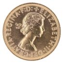 1958 Elizabeth II First Portrait Full Sovereign Coin