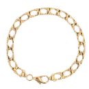 18ct Yellow Gold Curb Bracelet 8"