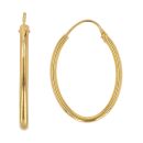 22ct Yellow Gold Polished Hoop Earrings