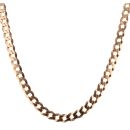 9ct Yellow Gold Flat Plain Curb Chain 18"