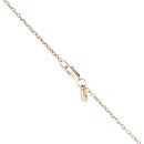 9ct Yellow Gold Cubic Zirconia R Initial Pendant and Belcher Chain 20"