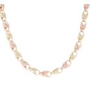 9ct Yellow And Rose Gold Patterned Tulip Chain 28"