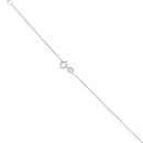 9ct White Gold 1.00ct Brilliant Cut Lab Grown Diamond Pendant and Chain 18"